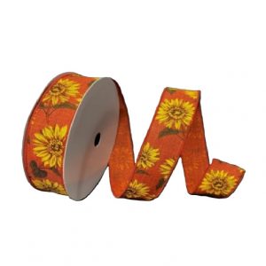 RUST LINEN FALL SUNFLOWERS