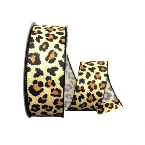 BOLD SATIN CHEETAH RIBBON/S.5"