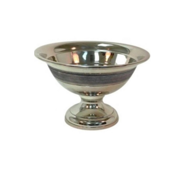 ROUND BOWL W/BEADS / 12" x  8"