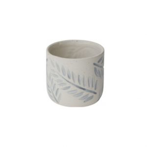 GRAY IMPRINT POT / 4.75"