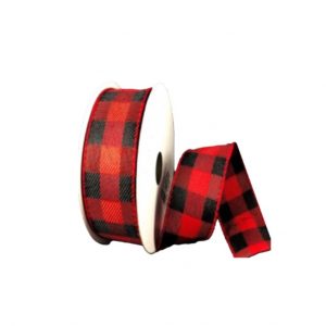 BLACK-RED BUFFALO PLAID/1.5"