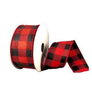 BLACK-RED BUFFALO PLAID/2.5"