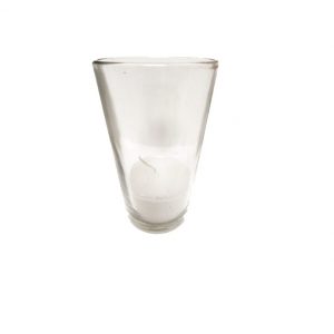 CLEAR WAX FILLED GLASS VOTIVE 2.75 X 5"/Set x 6