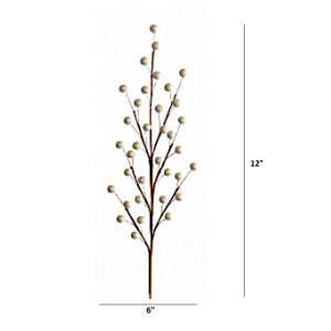 WHITE BERRY SPRAY / 12"