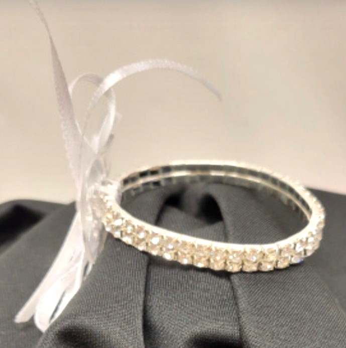 CRYSTAL WRISTLET/2 ROW