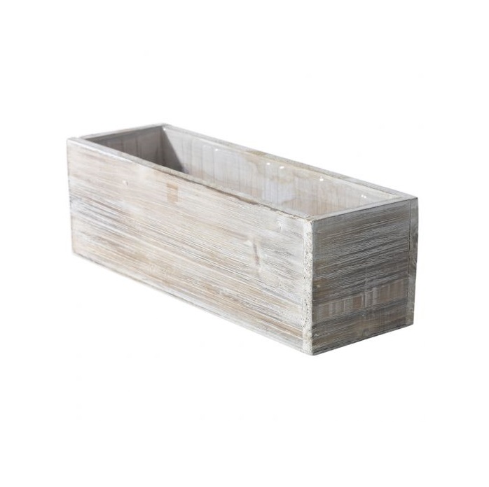 WHITEWASH/WOODLAND PLANTER/ 12"