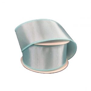 AQUA RIBBED SATIN/1.5"