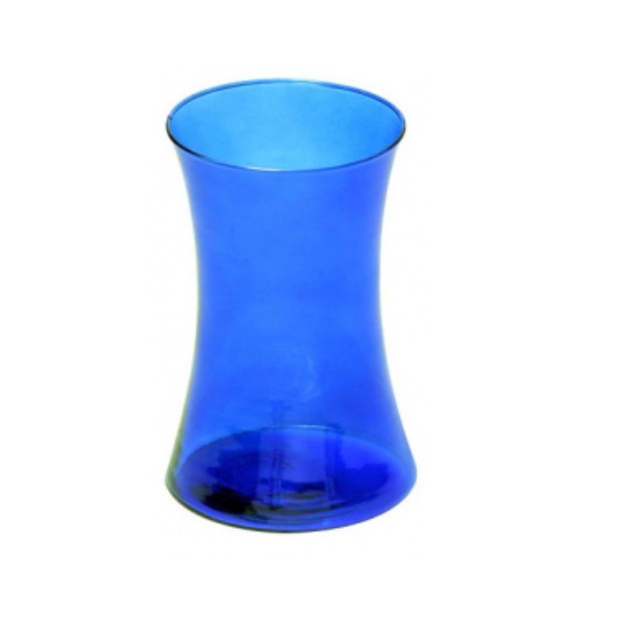 COBALT BLUE GATHERING VASE/8"