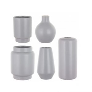 GRAY BAUBLE BUD DOVE CASE x 15