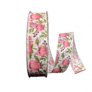 IVORY LINEN/BLUSH PEONY/50YDS