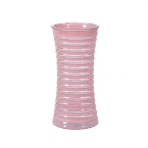PINK CANDY GATHERING VASE/10"