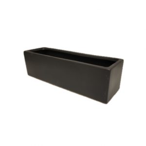 BLACK RECTANGULAR CONTAINER / 16"