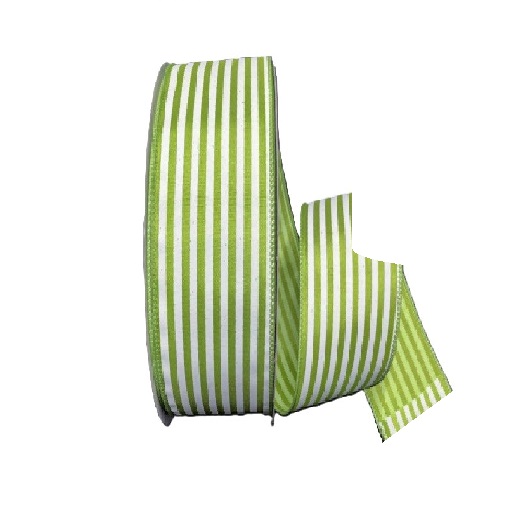 KIWI/WHITE CABANA STRIPES/50YDS