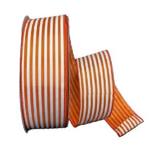 ORG STN/WH CABANA STRIPES/50YD