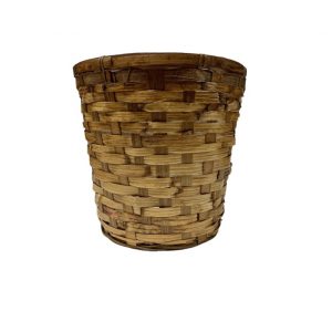 STAINED RATTAN BASKET/8"