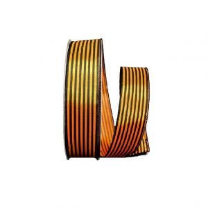 ORANGE/BLACK CABANA STRIPES/1.5"