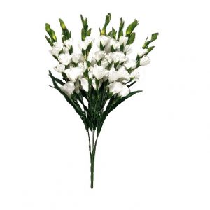 WHITE GLAD BUSH x 7 Stems