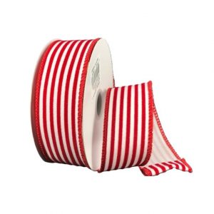 RED/WHITE CABANA STRIPE/10YDS