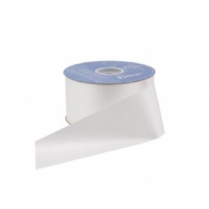 WHITE FLORASATIN/2.5"