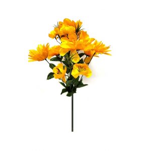 GOLD SPIDER GERBERA/DAHLIA/ANEMONE BUSH x 12 Stems