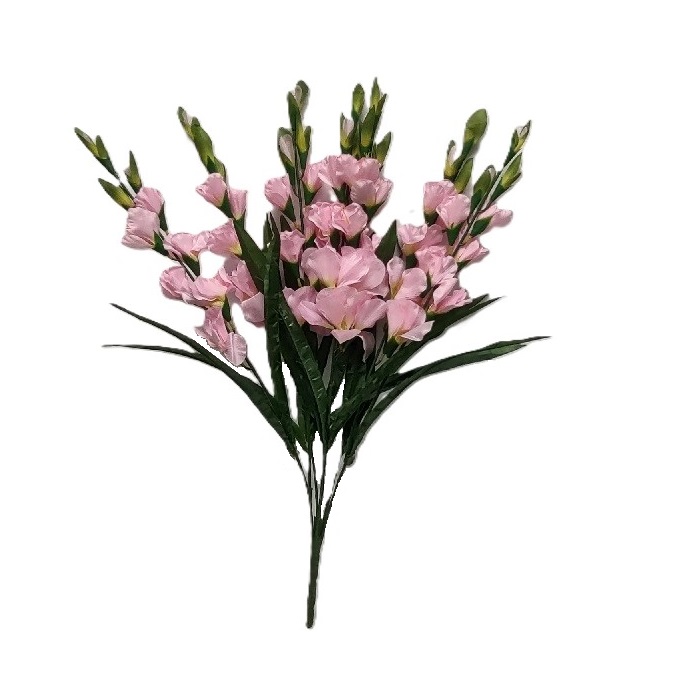 PINK SATIN GLAD BUSH x 7 Stems