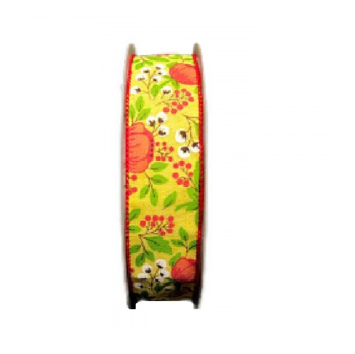YELLOW/TANGERINE PEONY/COTTON/50YDS