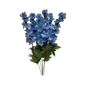 BLUE DELPHINIUM BUSH x 6 stems