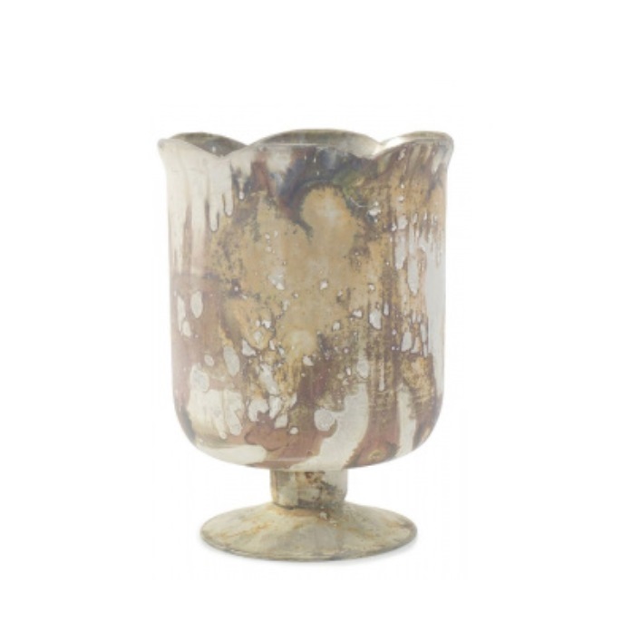 WHITE MARBLE CHELSEA VASE/7.5"