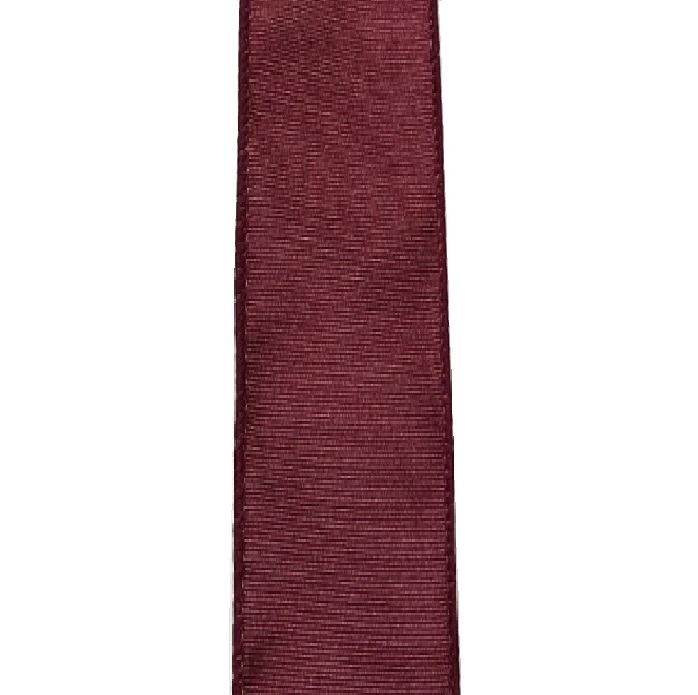 DARK RED RIBBED SATIN/1.5"
