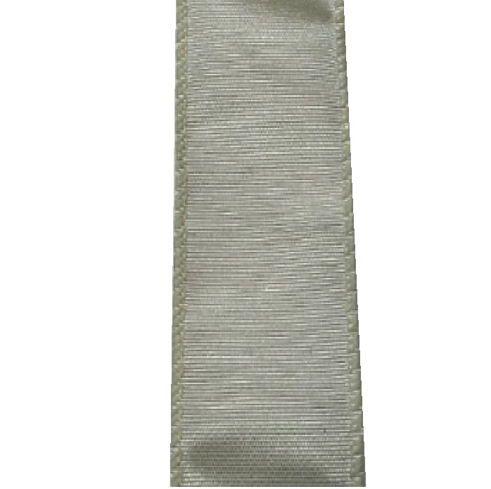 IVORY RIBBED SATIN/2.5"