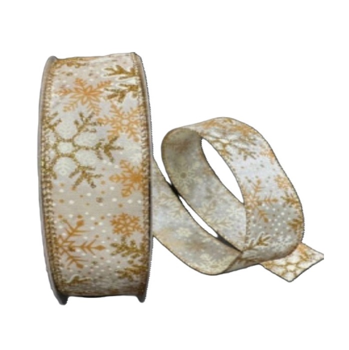 GOLD GLITTER SNOWFLAKES/1.5"