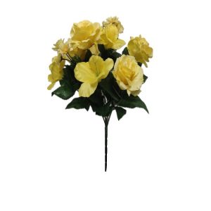 YELLOW MIXED AMARYLLIS/ROSE/DAISY BUSH