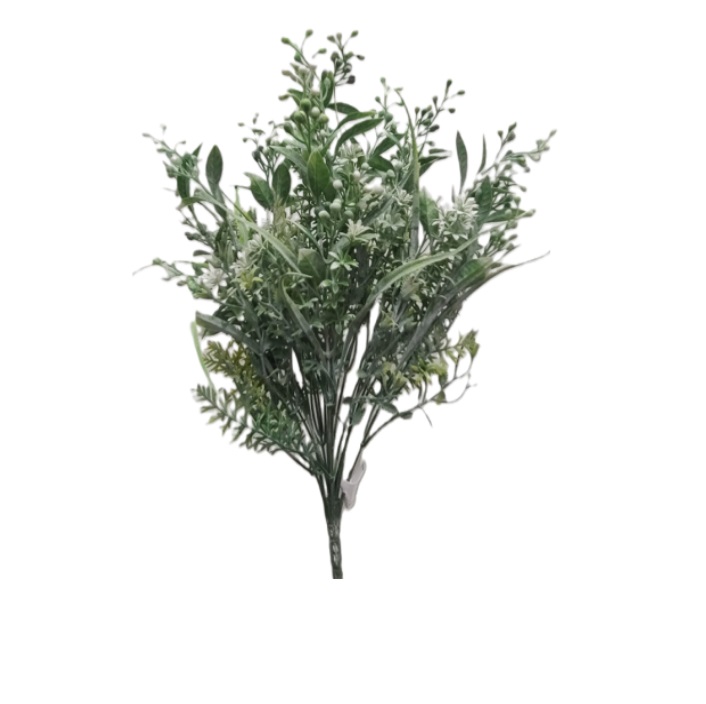 WHITE/GREEN MIXED BERRY/FLOWER/GREENS BUSH