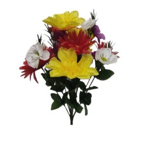 MULTI SPRING SPIDER GERBERA/DAHLIA/ANEMONE BUSH x 12 Stems