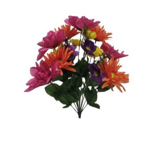 SPRING MELODY SPIDER GERBERA/DAHLIA/ANEMONE BUSH x 12 Stems