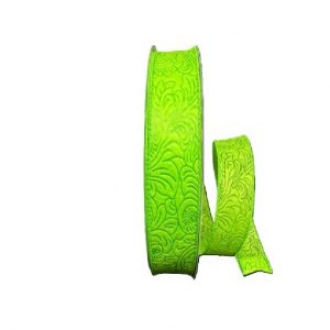 LIME FLOWER EMBOSSED/1.5"
