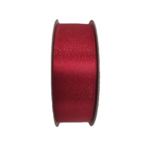 RED/SILVER PURL SATIN RIBBON/1.5"