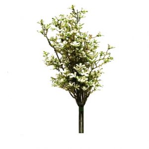 WHITE MINI FLOWER BUSH x 14 stems