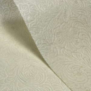 IVORY FLOWER WRAP EMBOSSED FLOWERS