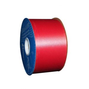 HOT RED FLORASATIN RIBBON/#40