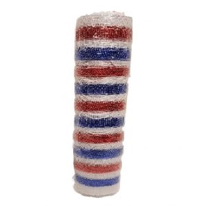 DECOR MESH RED WHITE BLUE / 21"