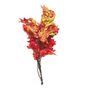 ORANGE OAK LEAVES / 22"