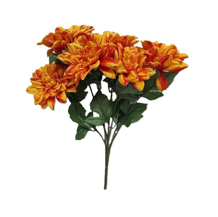 SUNBURST DAHLIA BUSH x 7 Stems /20"