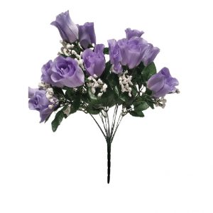 LAVENDER ROSE BUD BUSH / 17"