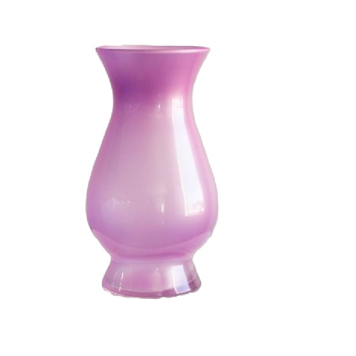 IRIDESCENT PINK BELLA VASE / 10 5/8in