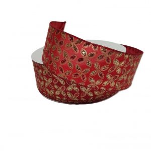 RED GOLD SATIN GLITTER PETALS